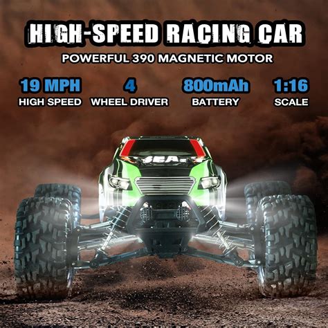 Buy PKX RC Cars, 1:16 Scale Off Road Remote Control Car, 4WD 19 MPH (30 ...