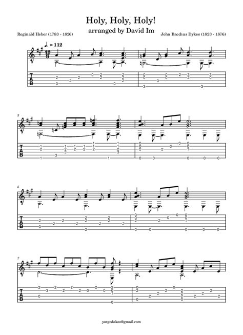 Holy Holy Holy Guitar Chords