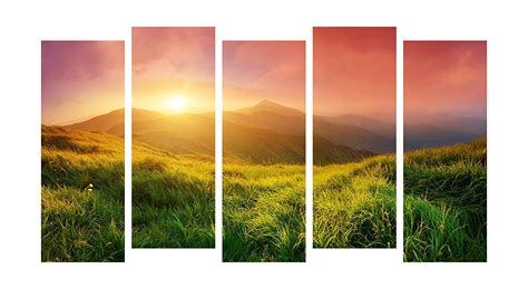 PAPER PLANE DESIGN Multiple Frames Wall Art Panels Frame Canvas ...