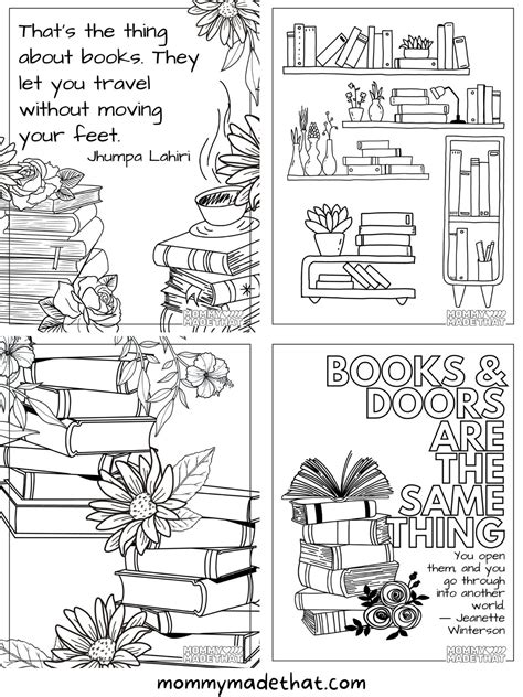 National Library Week Coloring Pages 2025