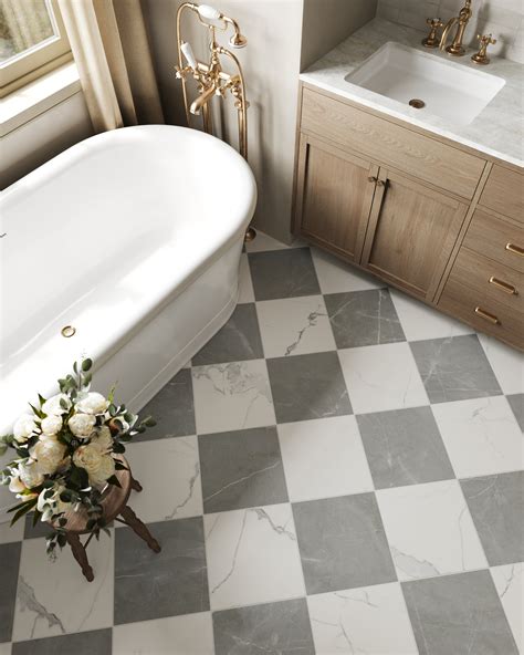 Checkerboard Tile | Floor, Wall - $2 Sample in 2025 | Bathroom ...