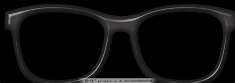 免抠黑框眼镜图片_其他_PSD分层-图行天下素材网