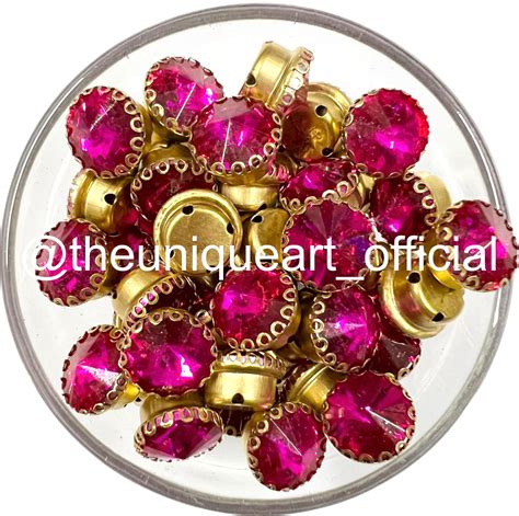 Dark Pink 10mm Round – The Unique Art