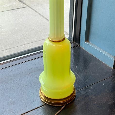 Marbro Lamp Company Uranium Glass Table Lamp at 1stDibs | uranium lamp ...