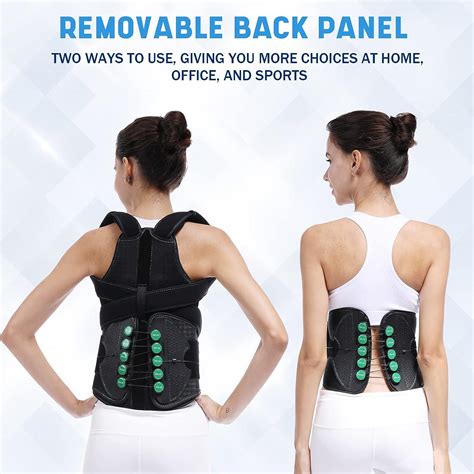 TLSO Full Back Brace with Hard Lumbar Support for Compression Fractures - S/M Size for Men and ...