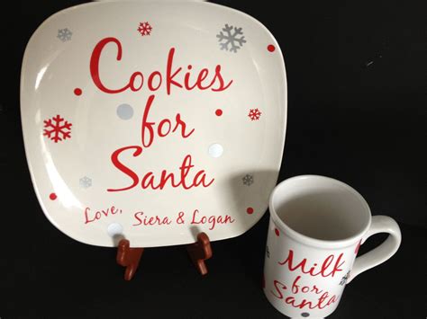 Christmas Gift: Cookies for Santa Plates and Mugs Set