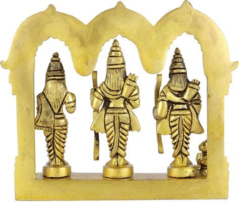 Buy ASHIRWAD Brass Ram Darbar Murti Lord Ram Sita Lakshman Hanuman ji ...
