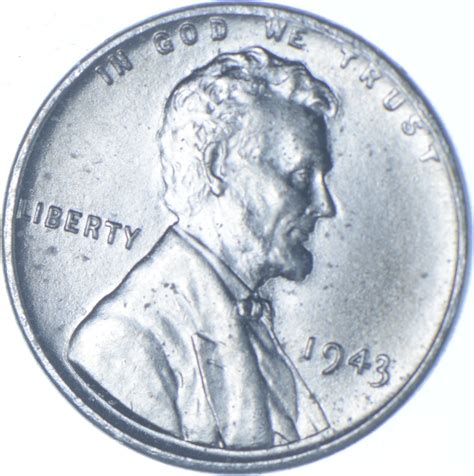 Uncirculated BU 1943 Lincoln Wheat Cent WWII 'Silver Penny' | Property Room