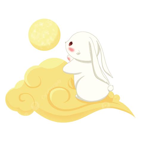 Jade Rabbit Auspicious Cloud Mid Autumn Festival Element PNG , Coelho, Xiangyun, Lua Imagem PNG ...