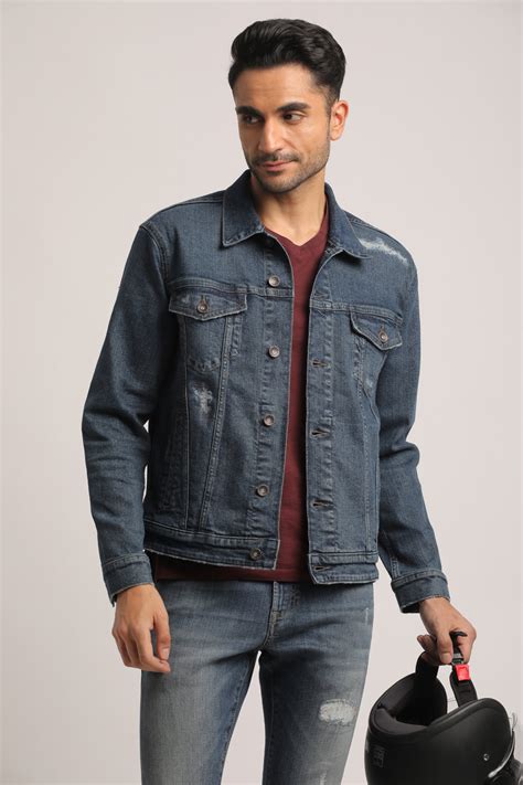 DEVIN-MEN DARK BLUE CLASSIC TRUCKER JACKET – Everblue