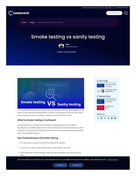 Image result for Smoke Testing Vs Sanity Testing