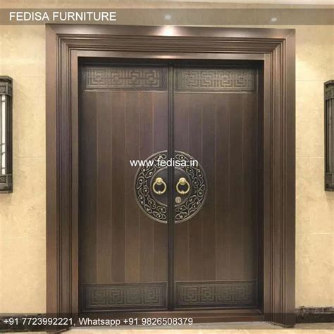 Wooden Double Door Design, Kitchen Entrance Door Designs | Decorative ...