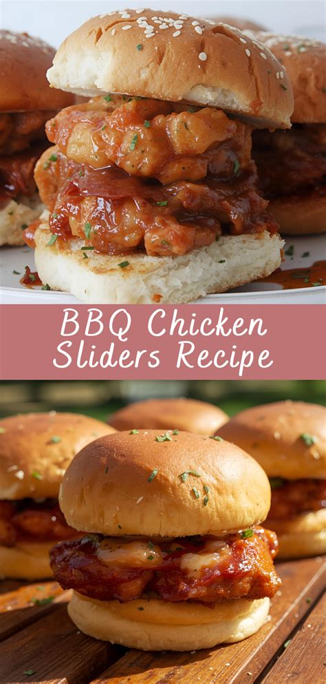 BBQ Chicken Sliders Recipe | Cheff Recipes