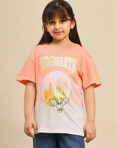 Harry Potter Printed Oversized Tshirt For Girls – Kidsville
