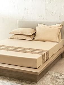 D'Decor 300 TC King Size Embroidered Bed Sheet - King Size - 100% ...