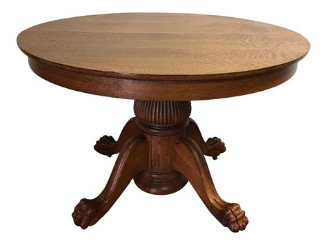 Antique Round Dining Table Oak at Laura Burke blog