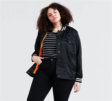 Varsity Trucker Jacket (plus Size) - Black | Levi's® US
