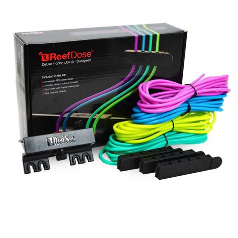 ReefDose Deluxe 4-Color Tube Kit (Blue/Green) - Red Sea - Aquarium ...