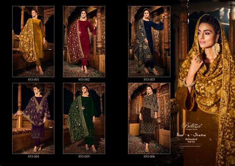 Noor E Shama Vol 2 Reloaded Belliza Designer Studio Velvet Suits Whole ...