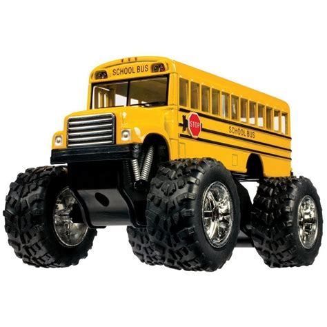 KinsFun Monster School Bus: Die Cast Yellow School Bus Large 5 Long ...