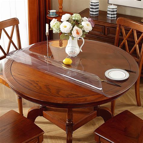 Amazon.com: OstepDecor Clear Round Table Protector 70 Inch 2mm Thick ...