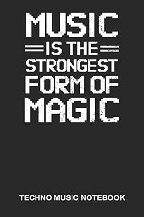 Techno Music Notebook: Lined Log Book For Raver And Dancer: Edm Rave ...