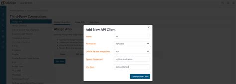Generate API Keys 的图像结果