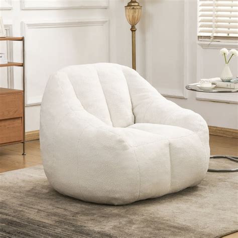 Bean Bag Chair with Filler, Bean Bag Sofa with Tufted Soft Stuffed ...