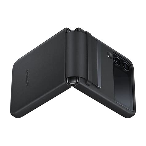 Samsung maska(futrola) kozna na preklop za Galaxy Z Flip 4 5G crna (EF ...