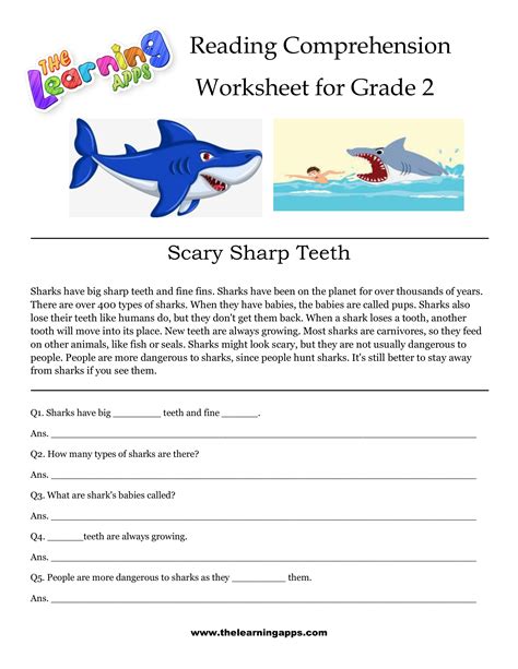 2nd Grade Reading Comprehension Printable | Free reading comprehension worksheets, Reading ...