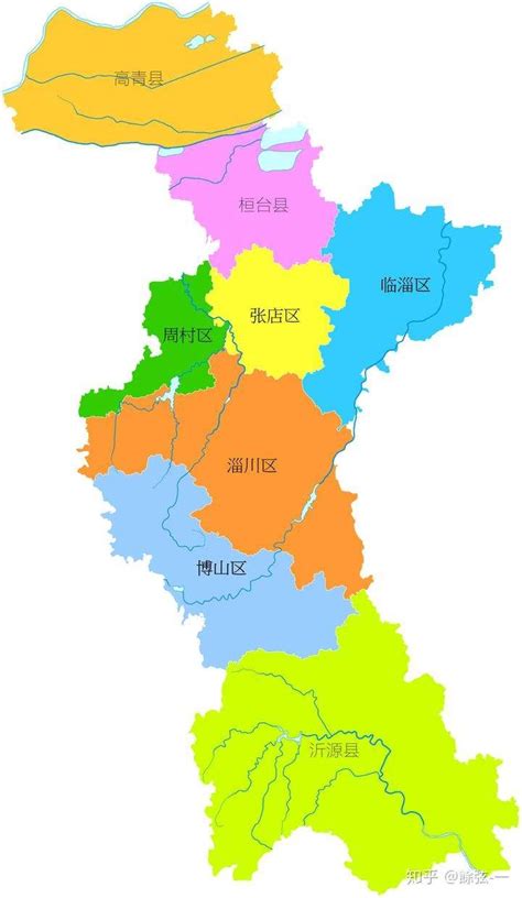 淄博地图高清全图矢量可编辑全市各县区行政区划地图_文档下载