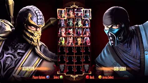 Mortal Kombat 9 (Character Select Screen Music) - YouTube