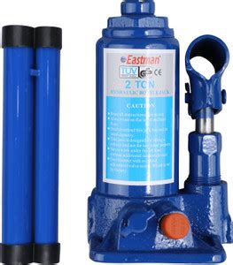 EASTMAN Hydraulic Bottle Jacks Alloy Steel, Heavy Duty Capacity 2 Ton ...