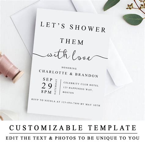 Printable Couples Shower Invitations - Printable Word Searches
