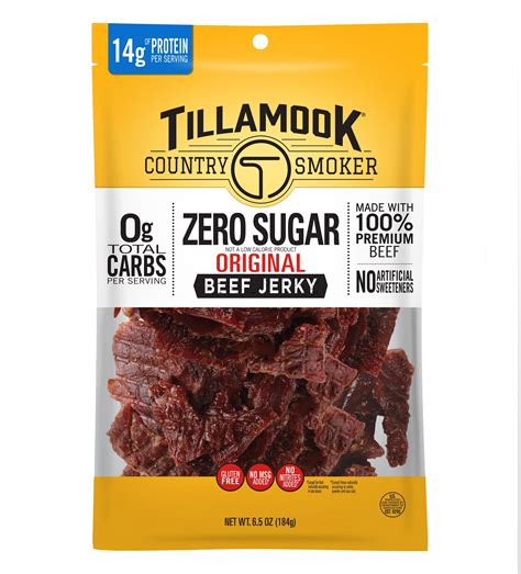 Tillamook Country Smoker Zero Sugar Original Keto Friendly Beef Jerky ...