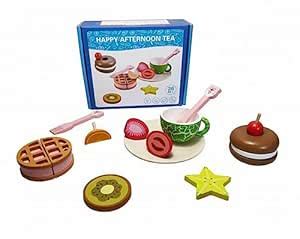 Buy TOYARTSY Wooden Happy Afternoon Tea Toy Children Play House ...