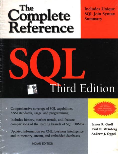 SQL: THE COMPLETE REFERENCE 3rd Edition - Buy SQL: THE COMPLETE ...