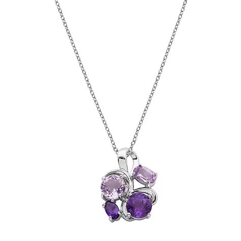 Classic Treasures Sterling Silver African Amethyst and Brazilian ...