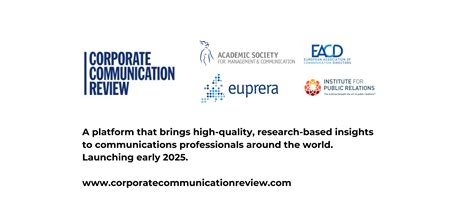 Forthcoming launch of Corporate Communication Review - EUPRERA