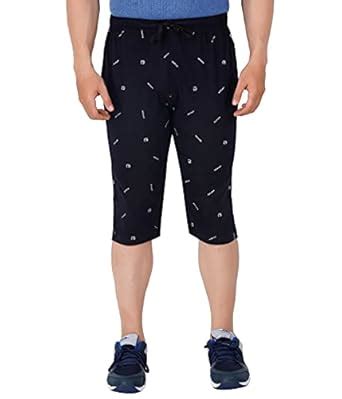 Buy FEEL TRACK Men's Regular Fit Three Fourth Capri (Pack of 1) (GG_ P6 ...
