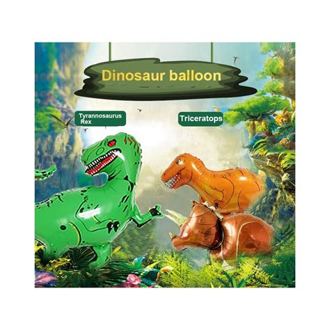 Buy MEMOVAN Giant Dinosaur Balloon 4pcs, Dinosaur Party Balloon, Self ...