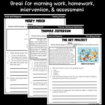 Image result for 2nd Grade Text Evidence Examples PDF