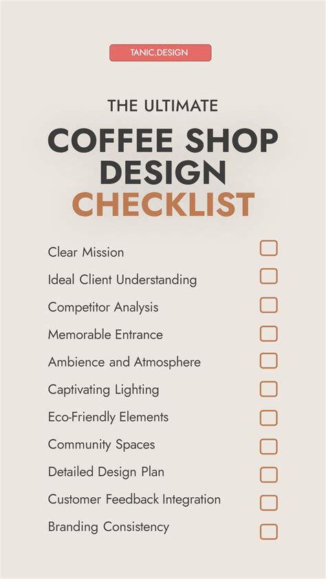 Need a Checklist for Your Coffee Shop Design? | Tanic Design | Coffee ...