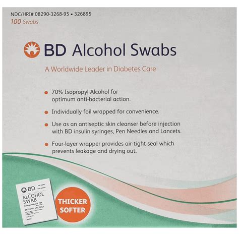 Buy BD Alcohol Swabs (Prep Pads) Box of 12 - Free Shipping