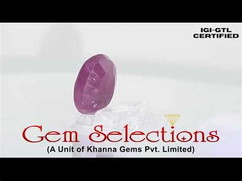 3.73/CT Natural Mozambique Ruby with Govt. Lab Certificate-7881 – Gem ...