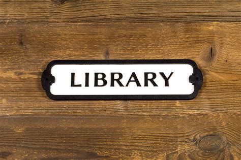 Library Sign 的图像结果