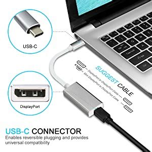 1Goal® USB 3.1 Type-C to DisplayPort 4K HD 1080p HDTV Adapter Converter ...