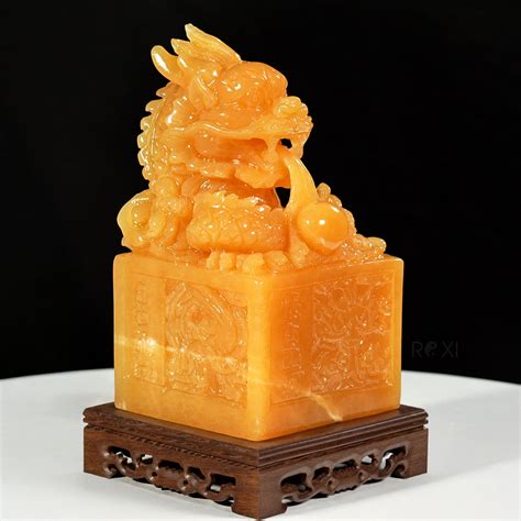 Ấn Rồng ngọc Hoàng Long 22cm