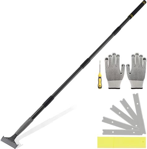 Floor Scraper Long Handle, Heavy duty floor scraper tool 16-47" made of ...