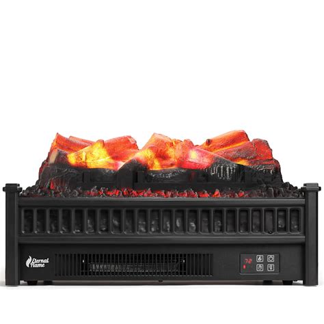 TURBRO Eternal Flame EF23-LG Electric Fireplace Logs, 23" Remote ...